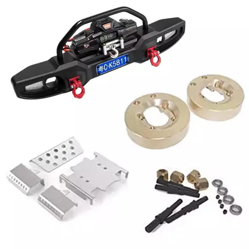 For CK5811 1/7 Scale Model RC Crawler Front Bumper Winch Bridge-Side Brass Counterweights Wide Couplings Armor Upgrade Parts
For CK5811 1/7 Scale Model RC Crawler Front Bumper Winch Bridge-Side Brass Counterweights Wide Couplings Armor Upgrade Parts