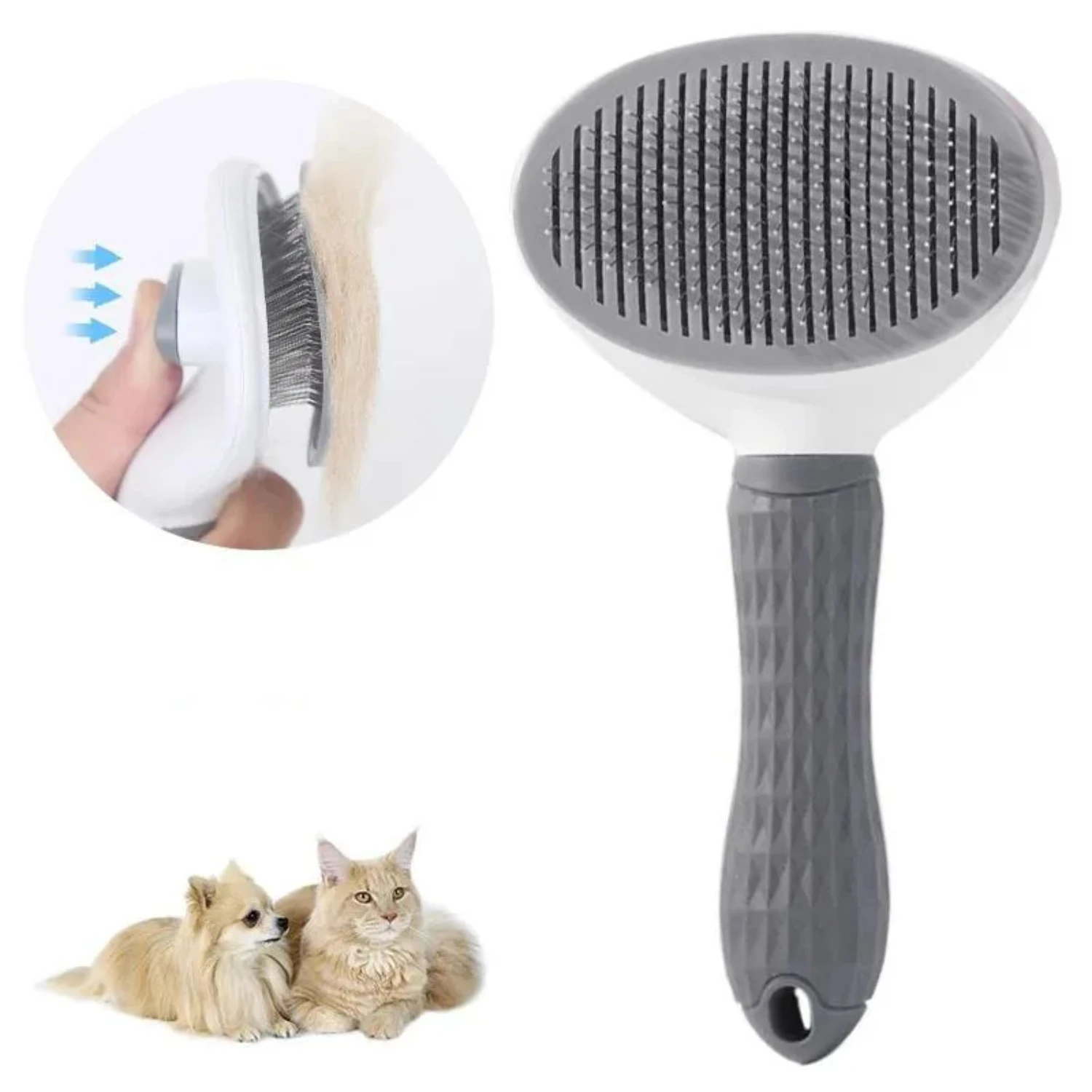 Stainless Steel Hair Remover Brush Dogs and Cats, Non-slip Beauty Brush, Dog Grooming Equipment, Pet Hair Removal Comb
Stainless Steel Hair Remover Brush Dogs and Cats, Non-slip Beauty Brush, Dog Grooming Equipment, Pet Hair Removal Comb