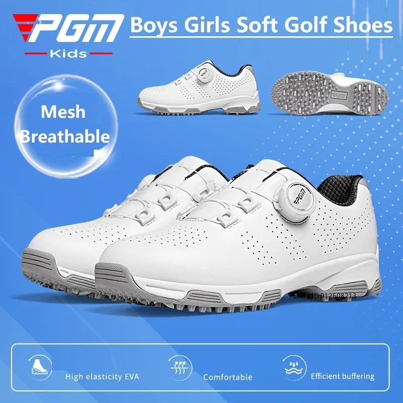 Детские туфли для гольфа PGM, детские дышащие легкие кроссовки Spoorts, противоскользящие туфли из микрофибры для мальчиков и девочек
Детские туфли для гольфа PGM, детские дышащие легкие кроссовки Spoorts, противоскользящие туфли из микрофибры для мальчиков и девочек