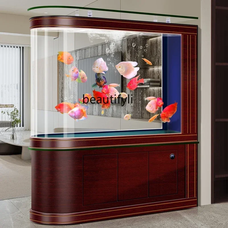 European bottom filter, fish tank aquarium new household living room water-free integrated explosion-proof glass goldfish tank53
European bottom filter, fish tank aquarium new household living room water-free integrated explosion-proof glass goldfish tank53