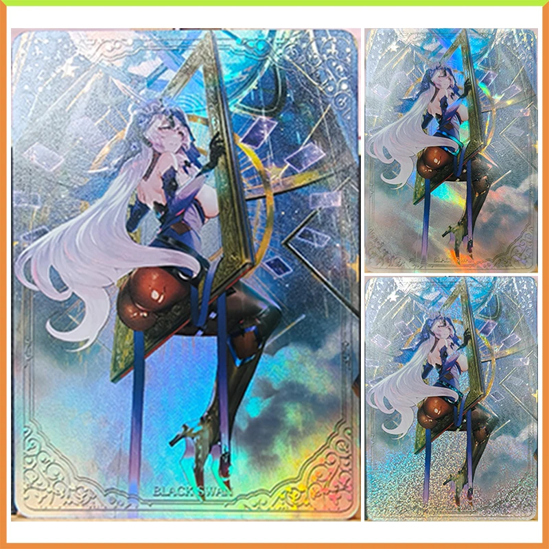 Anime Goddess Story DIY ACG Tabletop Games Foil Stamping Refraction Laser Collectible Card Black Swan Toys for boy Birthday Gift
Anime Goddess Story DIY ACG Tabletop Games Foil Stamping Refraction Laser Collectible Card Black Swan Toys for boy Birthday Gift