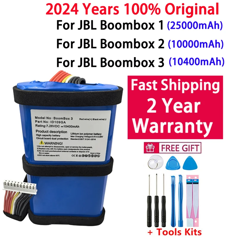 Replacement Speaker Battery For JBL Boombox 1 2 3 Boombox1 Boombox2 Boombox3 ID109GA SUN-INTE-213 GSP0931134 01 Bateria
Replacement Speaker Battery For JBL Boombox 1 2 3 Boombox1 Boombox2 Boombox3 ID109GA SUN-INTE-213 GSP0931134 01 Bateria