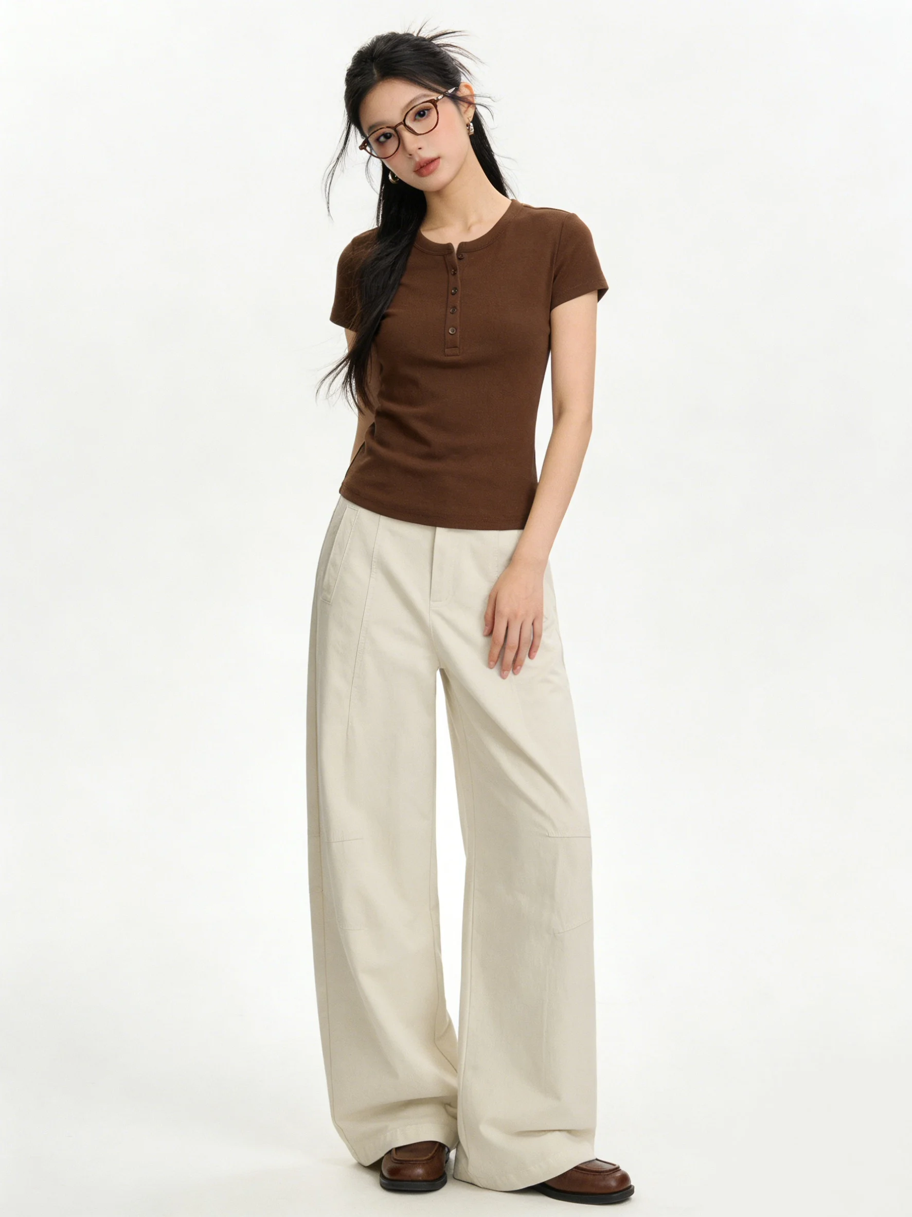 Korean Style High Waist Wide Leg Jeans Loose Slimming Drapey Skin-friendly Long Pants Spring Commute Simple Style Pants
Korean Style High Waist Wide Leg Jeans Loose Slimming Drapey Skin-friendly Long Pants Spring Commute Simple Style Pants
