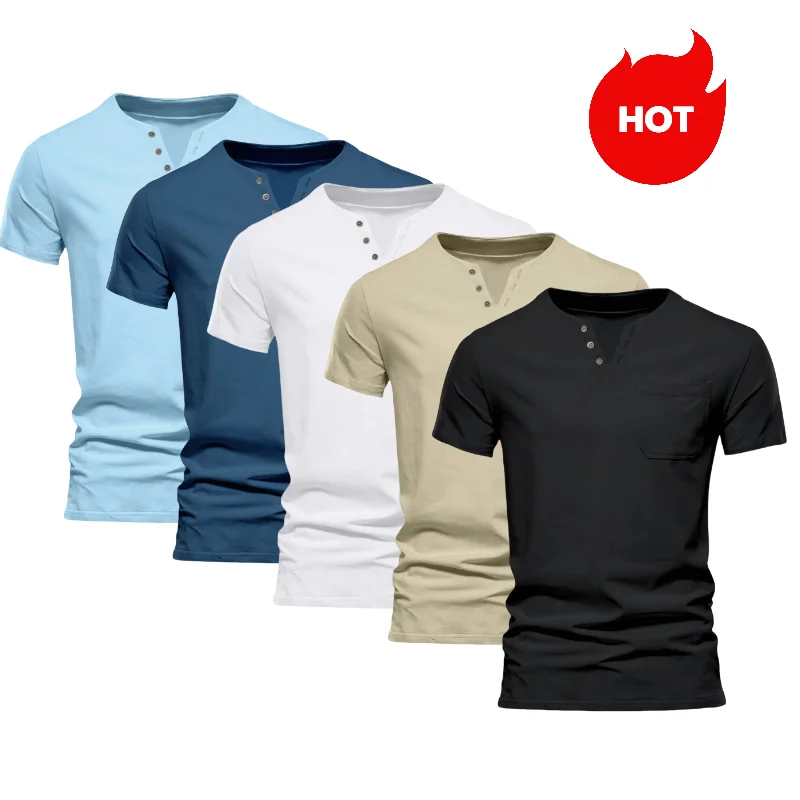 2024 new Summer casual T-shirt fashionable and trendy sporty and slim fitting solid color V-neck pocket for men half sleeved top
2024 new Summer casual T-shirt fashionable and trendy sporty and slim fitting solid color V-neck pocket for men half sleeved top