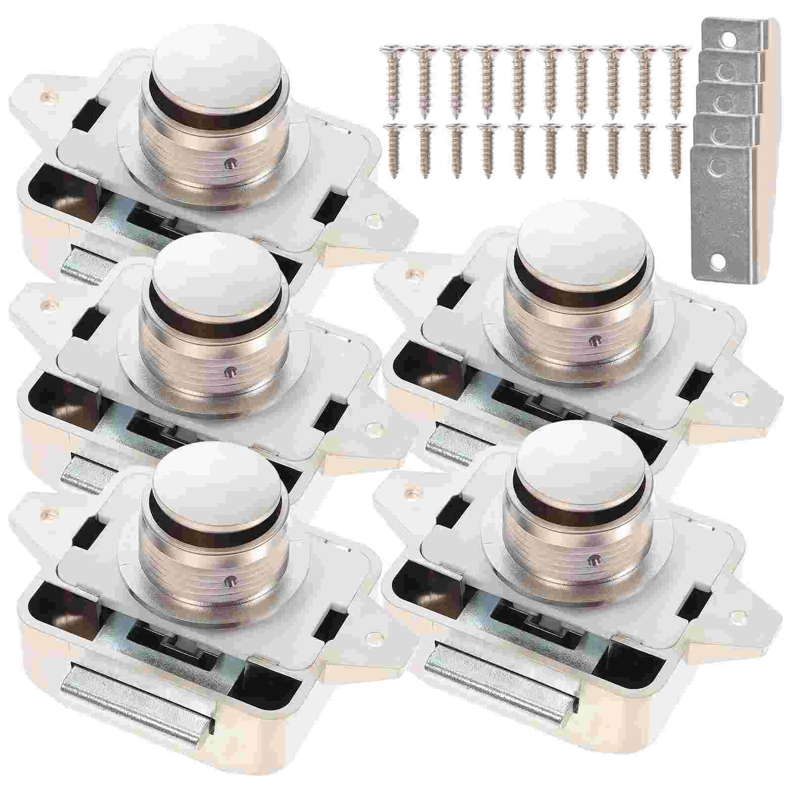 5 Pcs Wall Cabinet Lock Display Rack Tray Push Latch Number Button Zinc Alloy Door
5 Pcs Wall Cabinet Lock Display Rack Tray Push Latch Number Button Zinc Alloy Door