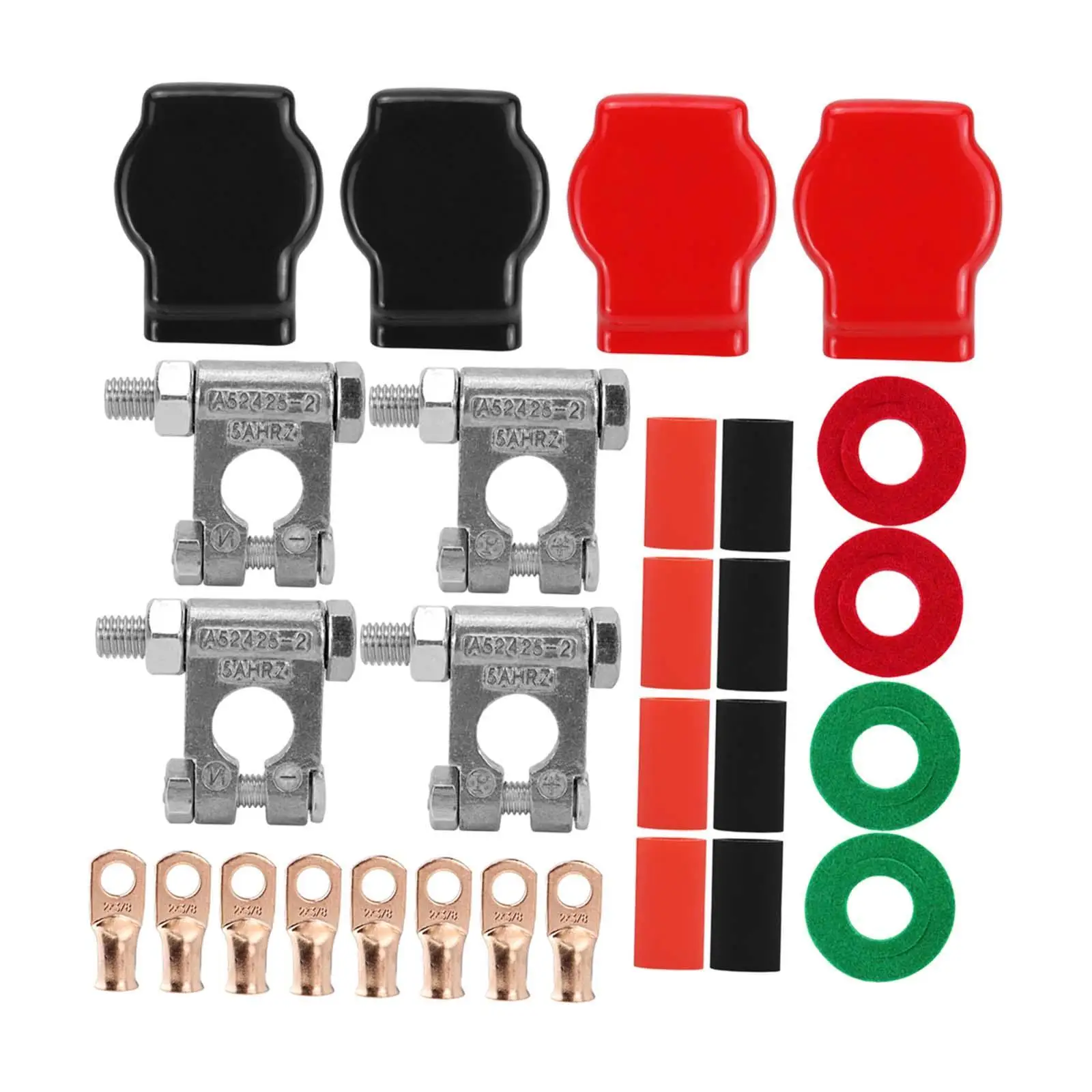 Battery Terminal Connectors with Cover Washers Kit Heavy Duty Battery Terminals for Cars Automotive Boats Truck Marine
Battery Terminal Connectors with Cover Washers Kit Heavy Duty Battery Terminals for Cars Automotive Boats Truck Marine