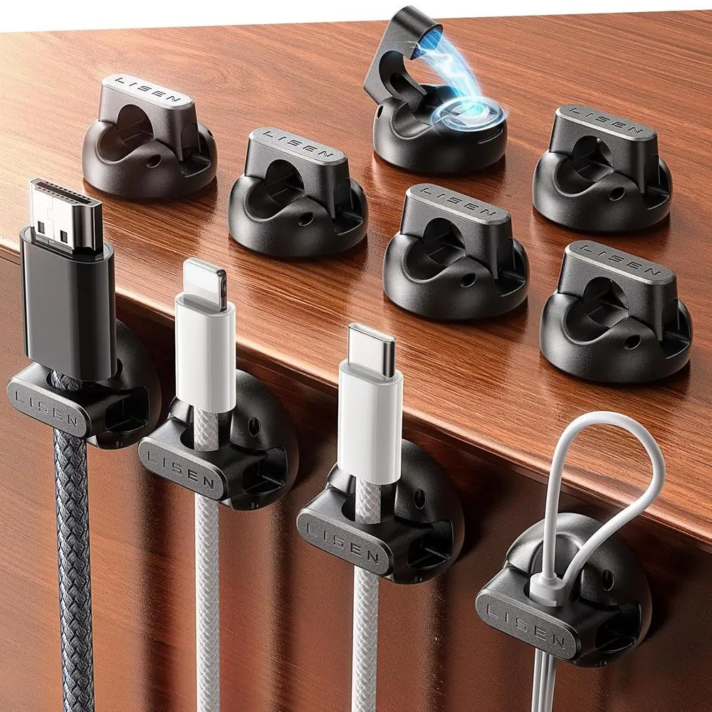 Magnetic Cable Clips for Halloween & Christmas Decor, Indoor Cord Holder, Desk Organizer, Dorm & Car Cable Management
Magnetic Cable Clips for Halloween & Christmas Decor, Indoor Cord Holder, Desk Organizer, Dorm & Car Cable Management