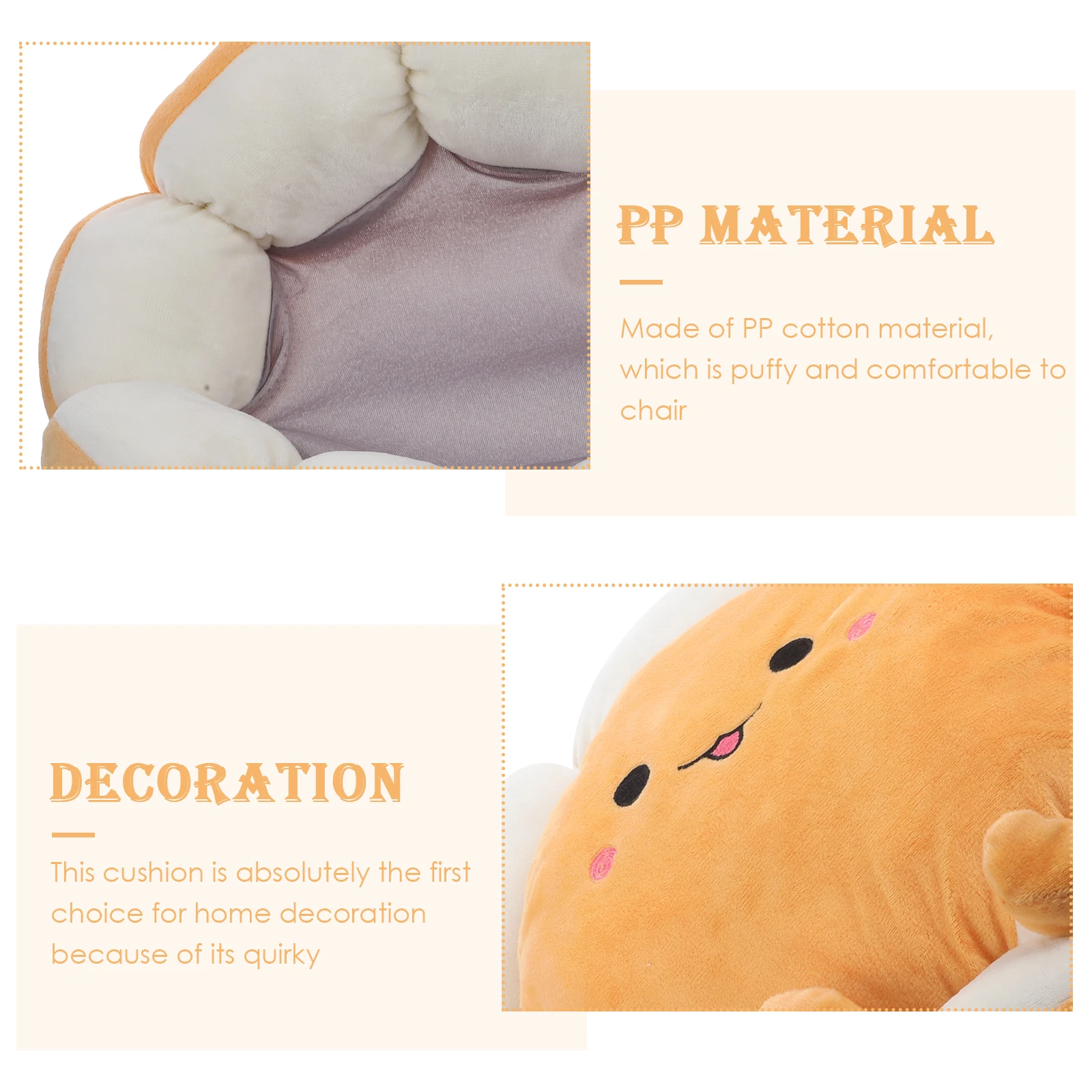 Thick Hip Pad Cushion Seating Mats Cute Yolk Flower Shaped Cartoon Decorative Seat Pads Anti Skid Chairs Cushions Home Bedroom
Thick Hip Pad Cushion Seating Mats Cute Yolk Flower Shaped Cartoon Decorative Seat Pads Anti Skid Chairs Cushions Home Bedroom