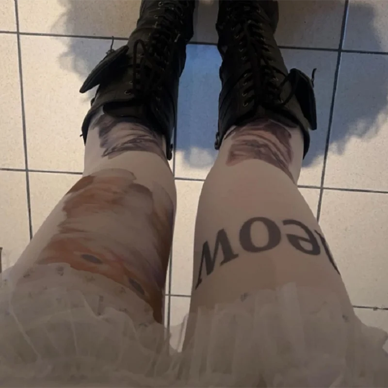 White Cute Cat Printed Long Socks Tight Harajuku Over Knee High Socks Pantyhose Y2K Kawaii Role Playing Socks 2000s Emo Female
White Cute Cat Printed Long Socks Tight Harajuku Over Knee High Socks Pantyhose Y2K Kawaii Role Playing Socks 2000s Emo Female