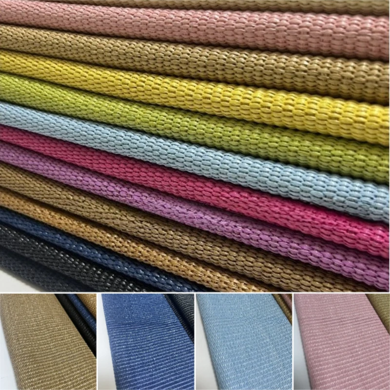 130cm Wide Dyed Braided PP Raffia Woven Fabric Breathable Handmade PP Straw Hand Knit Fabric DIY Beach Straw Hand Bag Material
130cm Wide Dyed Braided PP Raffia Woven Fabric Breathable Handmade PP Straw Hand Knit Fabric DIY Beach Straw Hand Bag Material