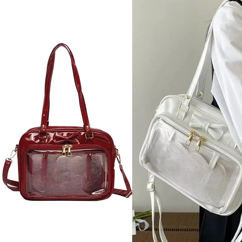 Transparent Japanese Cute Patent Leather Itabag Fashion Girls Student JK Shoulder Bag Personality Crossbody Bag Ita Bag Сумка
Transparent Japanese Cute Patent Leather Itabag Fashion Girls Student JK Shoulder Bag Personality Crossbody Bag Ita Bag Сумка