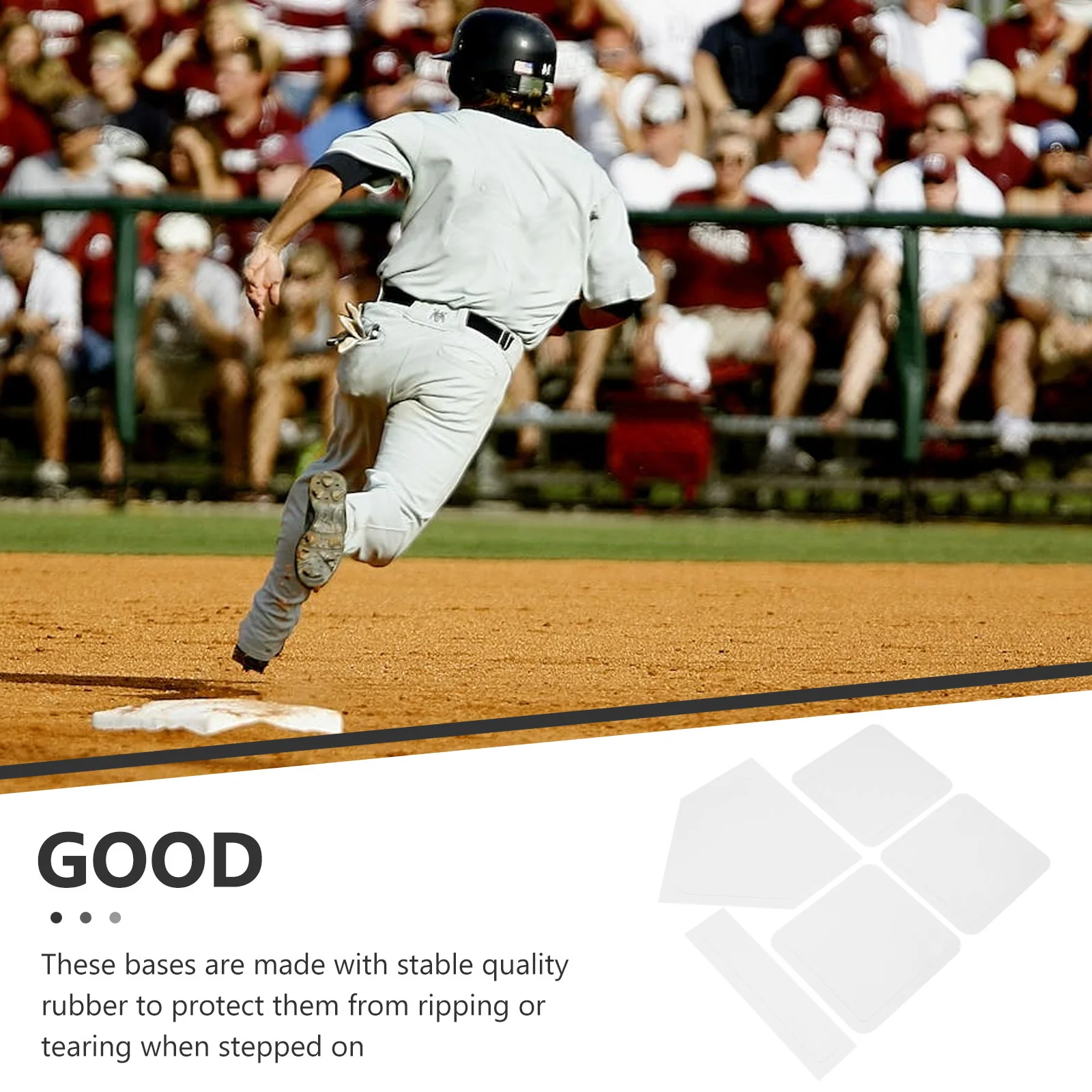 5pcs Rubber Base Set Youth Baseball Softball Training Non-Slip Bases Backyard Field Practice Plate Pitcher Rubber Plate School
5pcs Rubber Base Set Youth Baseball Softball Training Non-Slip Bases Backyard Field Practice Plate Pitcher Rubber Plate School