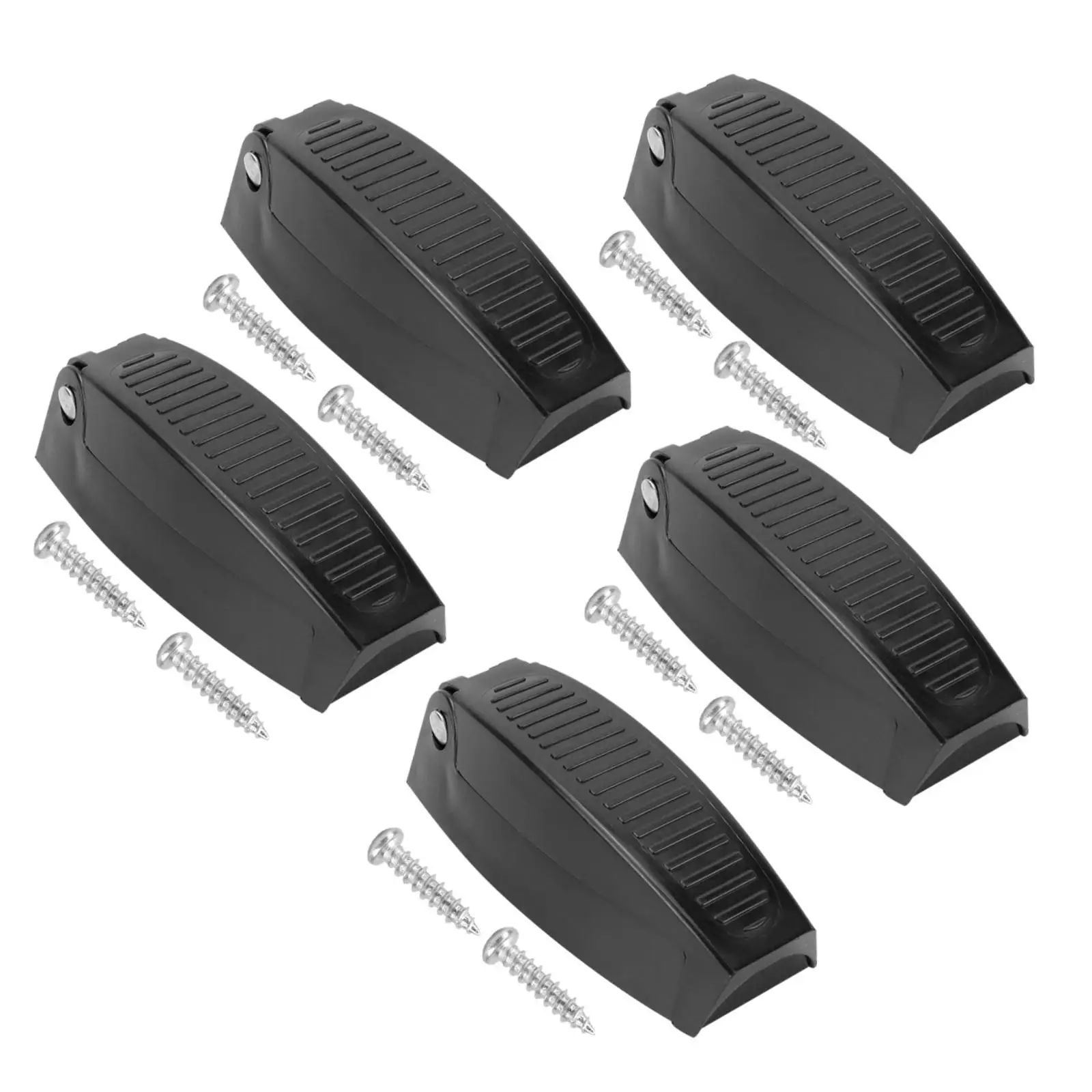 Travel Trailer Latch Clip Spring Loaded Door Catch Five Pack Holder for RV Motorhome Compartment
Travel Trailer Latch Clip Spring Loaded Door Catch Five Pack Holder for RV Motorhome Compartment