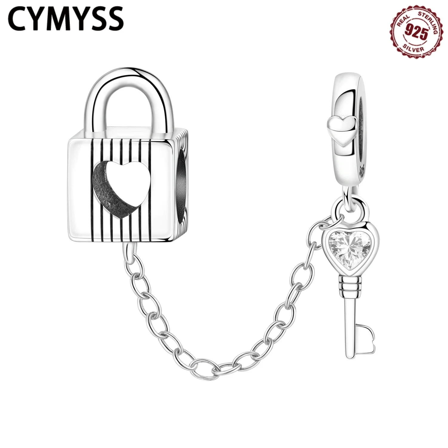 CYMYSS 2025 New 925 Pure Silver Hollow Heart Lock Key Combination Beads Suitable For Giving Charm Jewelry Beads To Women
CYMYSS 2025 New 925 Pure Silver Hollow Heart Lock Key Combination Beads Suitable For Giving Charm Jewelry Beads To Women
