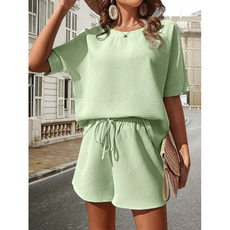 2025 Elegant Women Summer Loose Two Piece Set Sexy Chic Short Sleeve Jacquard Shirt Top Wide Leg Shorts Set Outfits Tracksuit
2025 Elegant Women Summer Loose Two Piece Set Sexy Chic Short Sleeve Jacquard Shirt Top Wide Leg Shorts Set Outfits Tracksuit