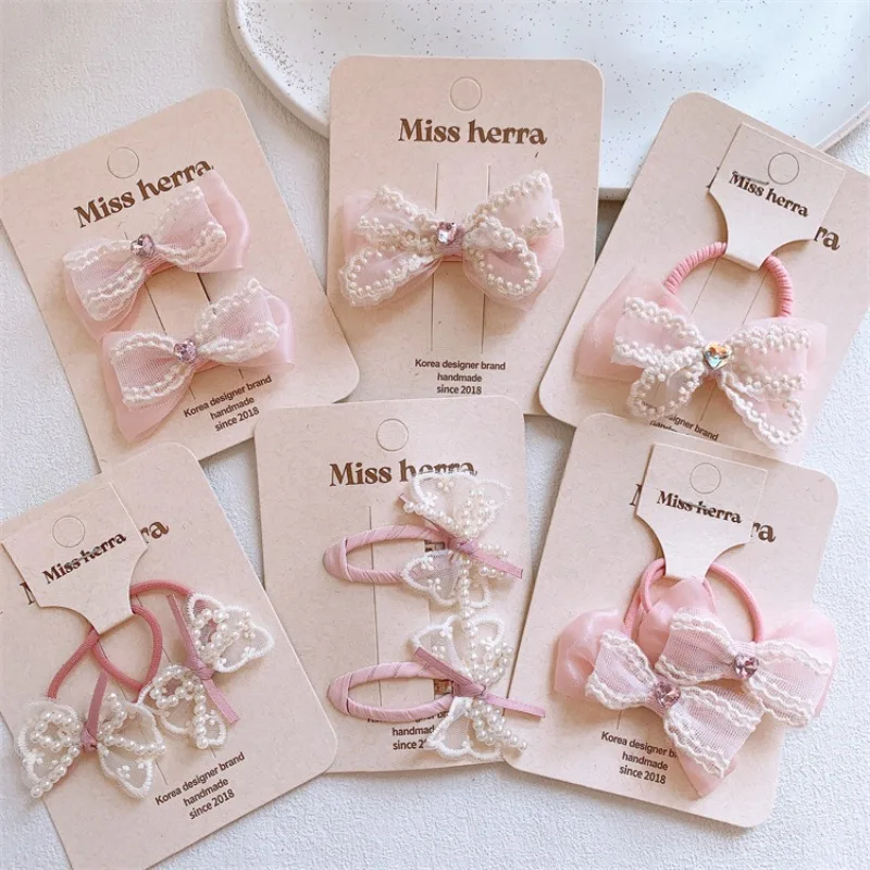 Pink Pearl Lace Bow Hair Clips for Girls Baby Bangs BB Clips Elastic Ponytail Holders Hair Ties Cute Non Slip Hair Accessories
Pink Pearl Lace Bow Hair Clips for Girls Baby Bangs BB Clips Elastic Ponytail Holders Hair Ties Cute Non Slip Hair Accessories