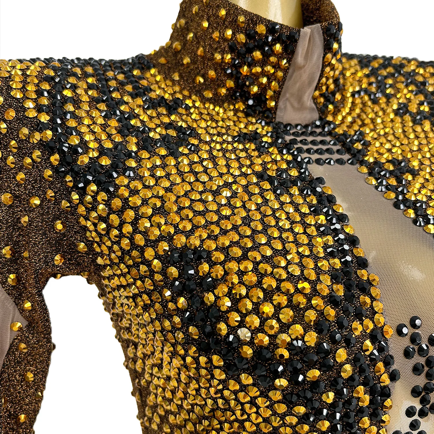 Women's Luxury Sparkly Rhinestone Dance Leotard Chest See Through Mesh Dress Bodycon Bodysuit Pole Dance Costume Party Sexy Wear
Women's Luxury Sparkly Rhinestone Dance Leotard Chest See Through Mesh Dress Bodycon Bodysuit Pole Dance Costume Party Sexy Wear