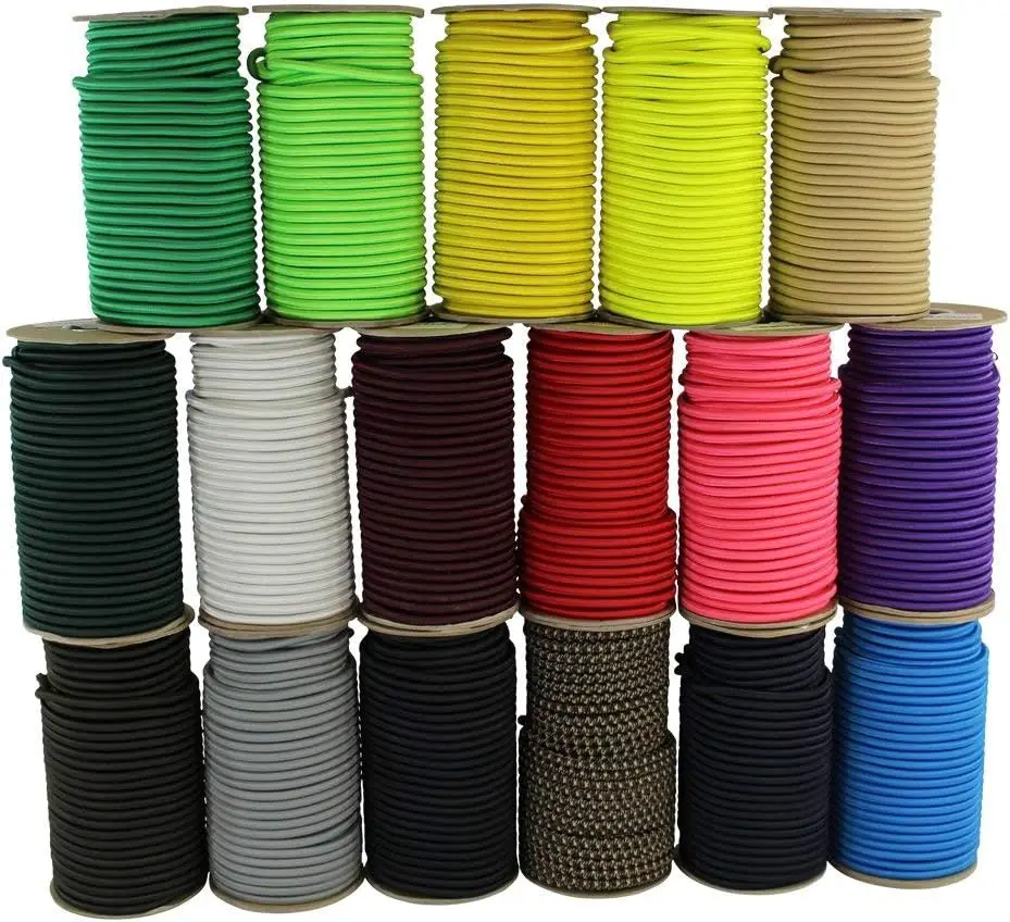 3/8" x 100ft Bungee Cord, Elastic Shock Cord for DIY, Tie Downs, Commercial Use, Black
3/8" x 100ft Bungee Cord, Elastic Shock Cord for DIY, Tie Downs, Commercial Use, Black