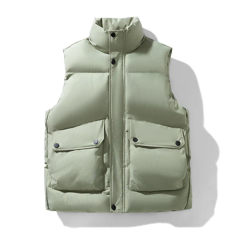 Casual Thickened Cotton Vest Men's Autumn Winter Fashionable Warm Outerwear Workwear Jacket Shoulder Coat Youth Leisure Style
Casual Thickened Cotton Vest Men's Autumn Winter Fashionable Warm Outerwear Workwear Jacket Shoulder Coat Youth Leisure Style