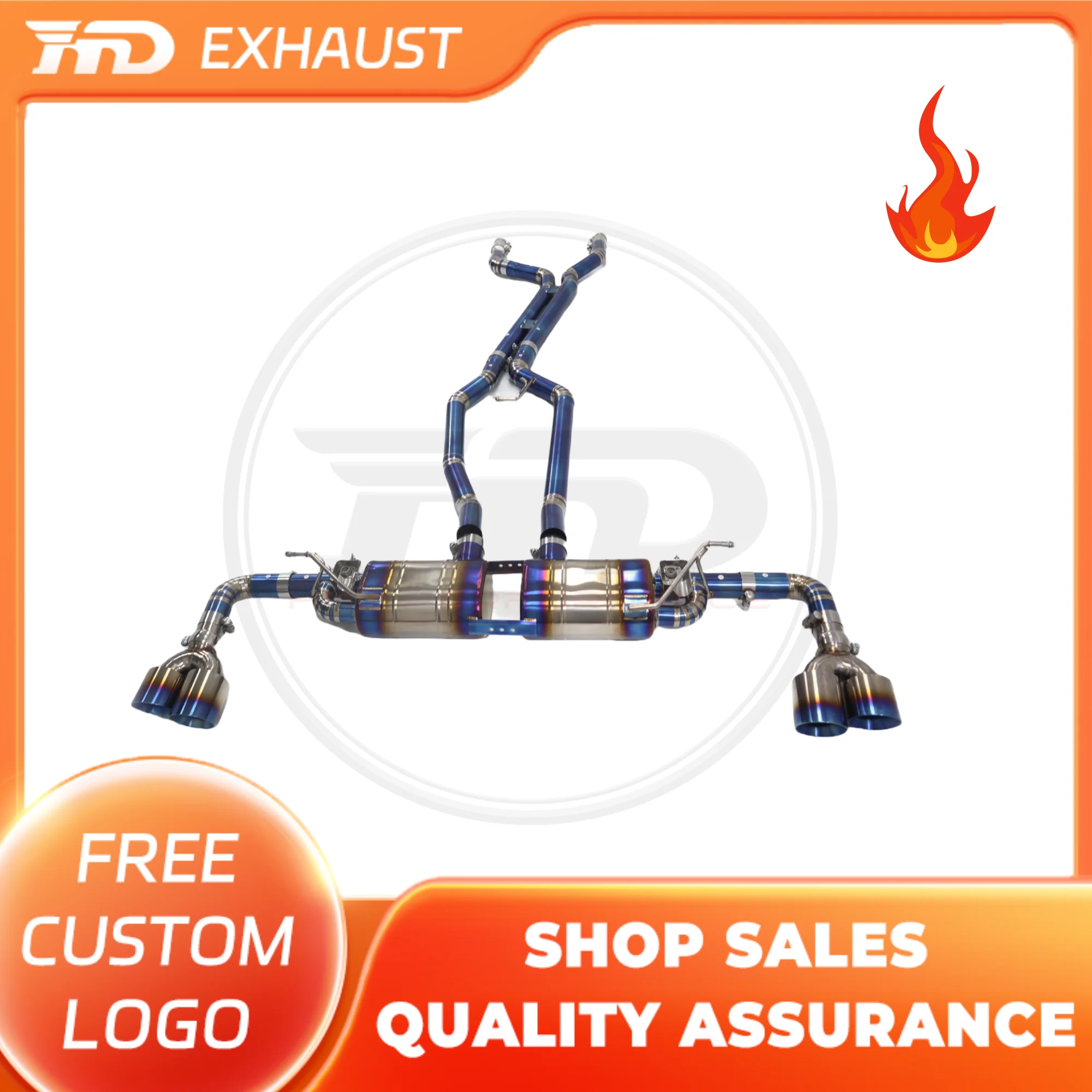 HMD Exclusive customization Titanium Exhaust System Catback exhaust for Porsche Cayenne Turbo 958 4.8T Muffler With Valve
HMD Exclusive customization Titanium Exhaust System Catback exhaust for Porsche Cayenne Turbo 958 4.8T Muffler With Valve