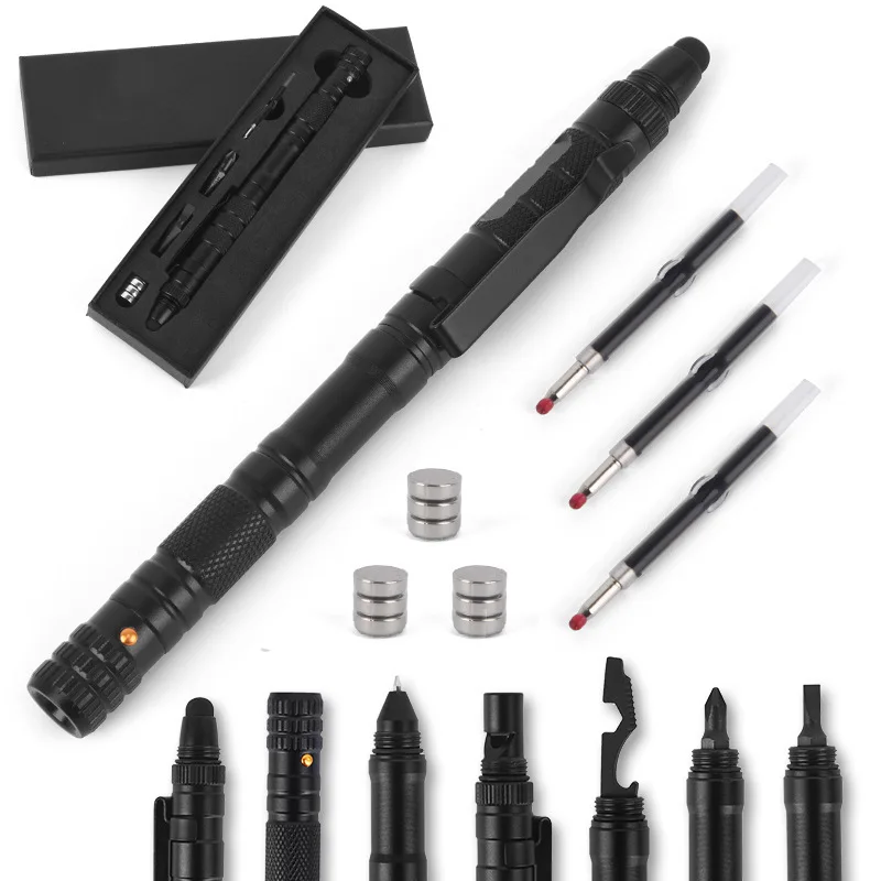 Camping Multi-function Tactical Pen Carry-on Legal Outdoor Equipment Can Pass Security Checks Light Tool Pen Capacitive Stylus
Camping Multi-function Tactical Pen Carry-on Legal Outdoor Equipment Can Pass Security Checks Light Tool Pen Capacitive Stylus