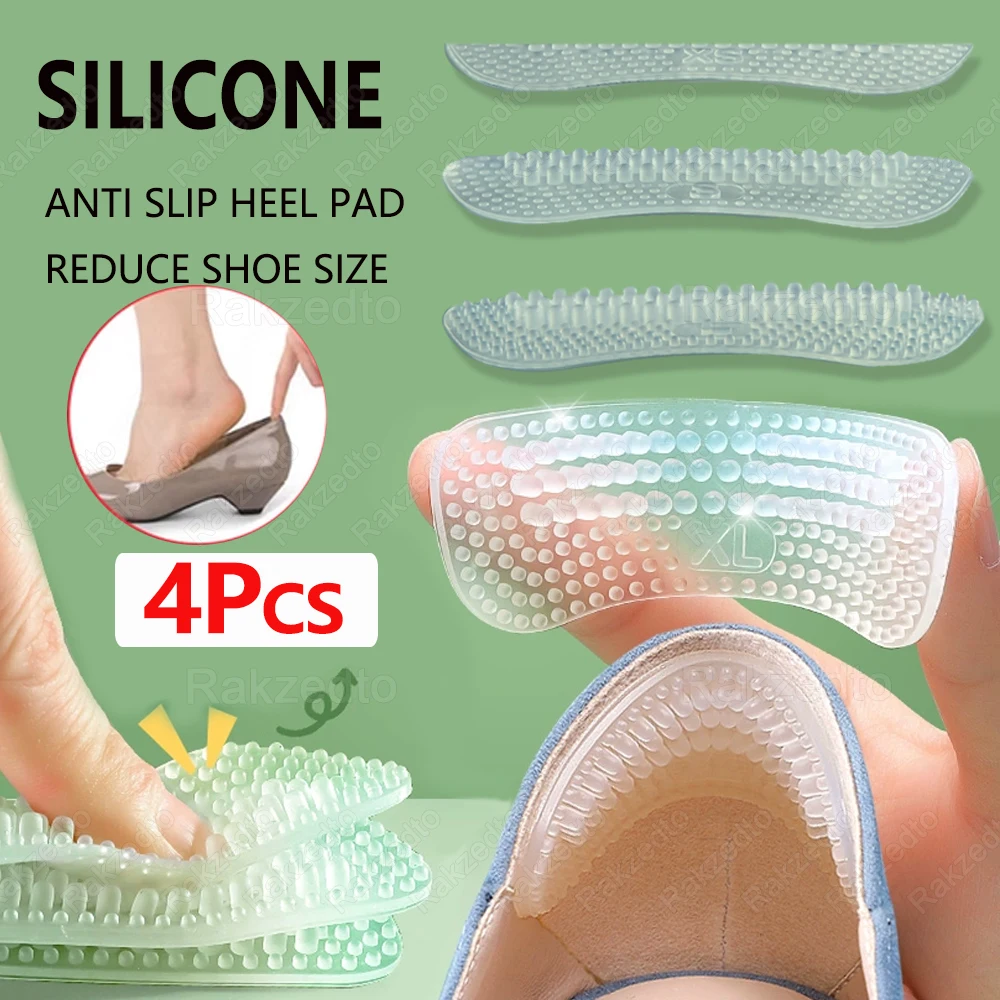 4Pcs Silicone Heel Pads for Shoes to Reduce Size Non-Slip Heel Sticker Patch Shoe Pads for High Heels Insert Adjust Size Insole
4Pcs Silicone Heel Pads for Shoes to Reduce Size Non-Slip Heel Sticker Patch Shoe Pads for High Heels Insert Adjust Size Insole
