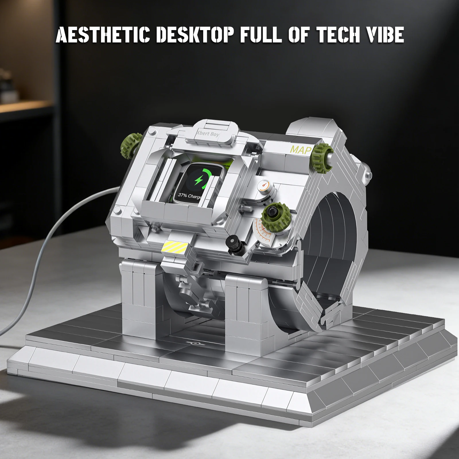 Sci-Fi Watch Holder Building Blocks 760PCS Functional Charging Stand Desktop Ornament Educational DIY Toy Gift For Adults
Sci-Fi Watch Holder Building Blocks 760PCS Functional Charging Stand Desktop Ornament Educational DIY Toy Gift For Adults