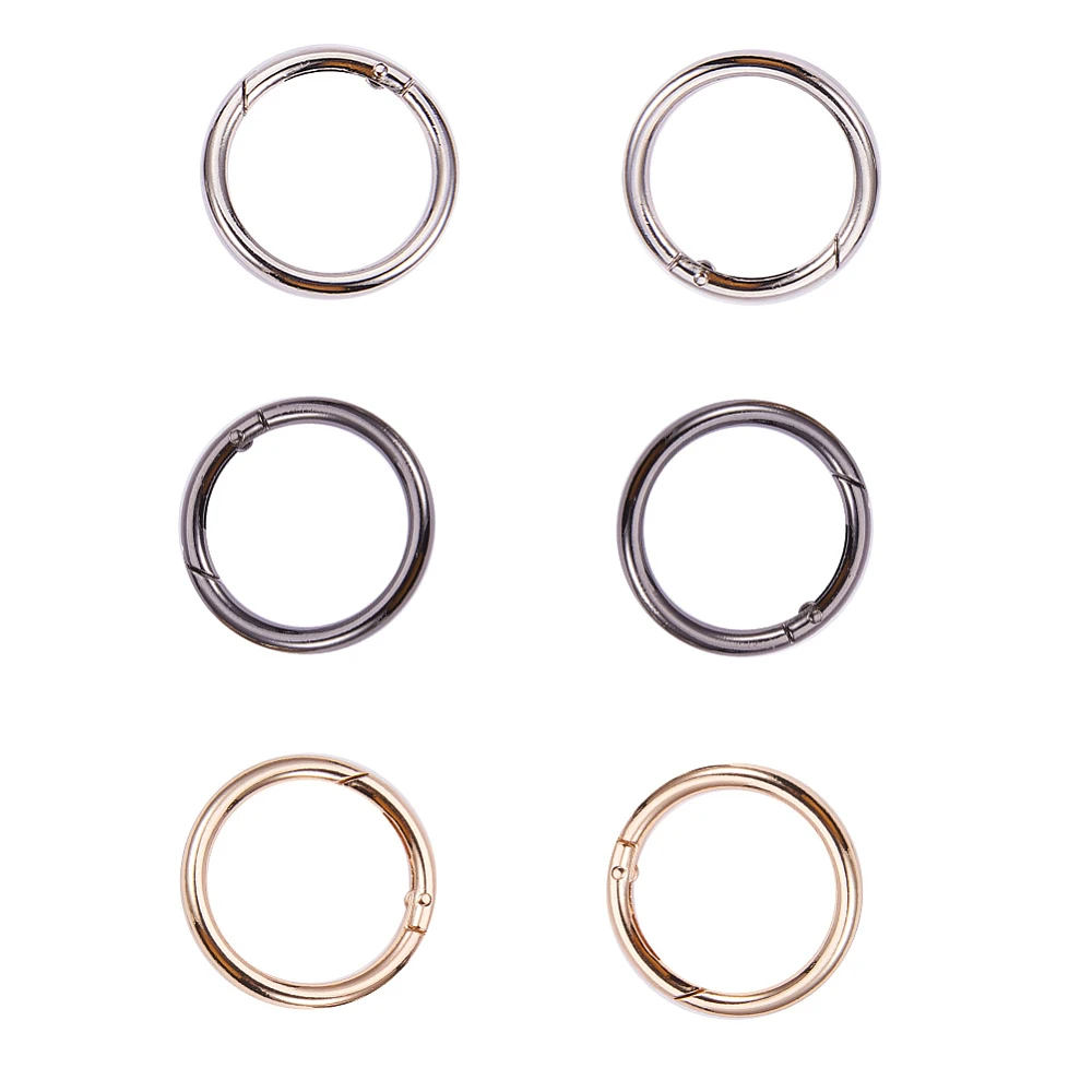 Zinc Alloy Key Clasp Findings Spring Gate Rings Mixed Color 48x5mm Inner Diameter: 38mm
Zinc Alloy Key Clasp Findings Spring Gate Rings Mixed Color 48x5mm Inner Diameter: 38mm