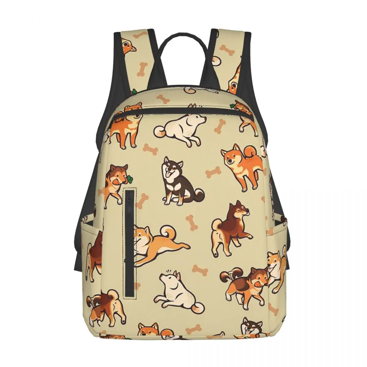 Рюкзак с изображением милых собак породы Шиба-ину в кремовых тонах, вместительный, для детей, школьный рюкзак, сумка через плечо для мужчин и женщин
Рюкзак с изображением милых собак породы Шиба-ину в кремовых тонах, вместительный, для детей, школьный рюкзак, сумка через плечо для мужчин и женщин