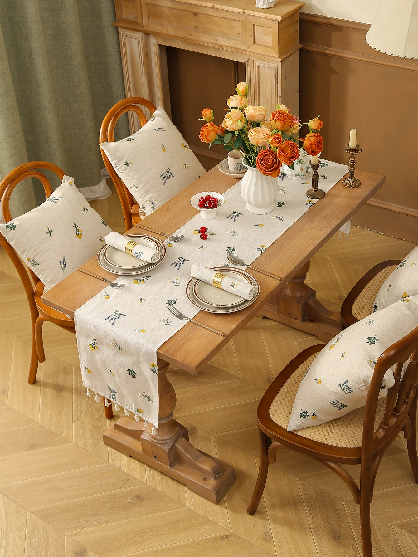 Linen Wheat Fringe Embroidery Table Runner Rustic Style Dining Table Placemat, Kitchen Living Room Coffee Table Decoration
Linen Wheat Fringe Embroidery Table Runner Rustic Style Dining Table Placemat, Kitchen Living Room Coffee Table Decoration