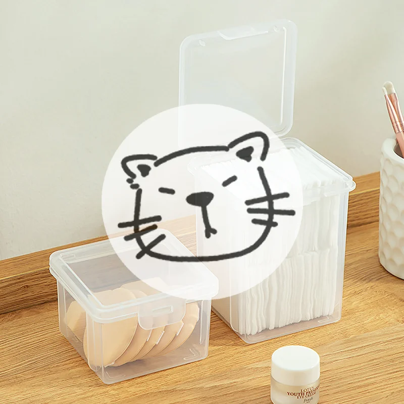 Popular Dust-proof Cotton Swab Storage Box Cosmetic Sponge Box Transparent Beauty Egg Cosmetic Pads Box Bathroom Organizer Case
Popular Dust-proof Cotton Swab Storage Box Cosmetic Sponge Box Transparent Beauty Egg Cosmetic Pads Box Bathroom Organizer Case