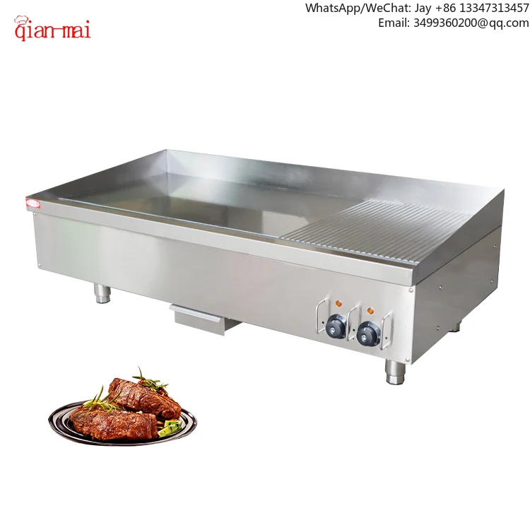Commercial Induction Electric Half Plat And Half Grooved Pancake Griddle For BBQ
Commercial Induction Electric Half Plat And Half Grooved Pancake Griddle For BBQ