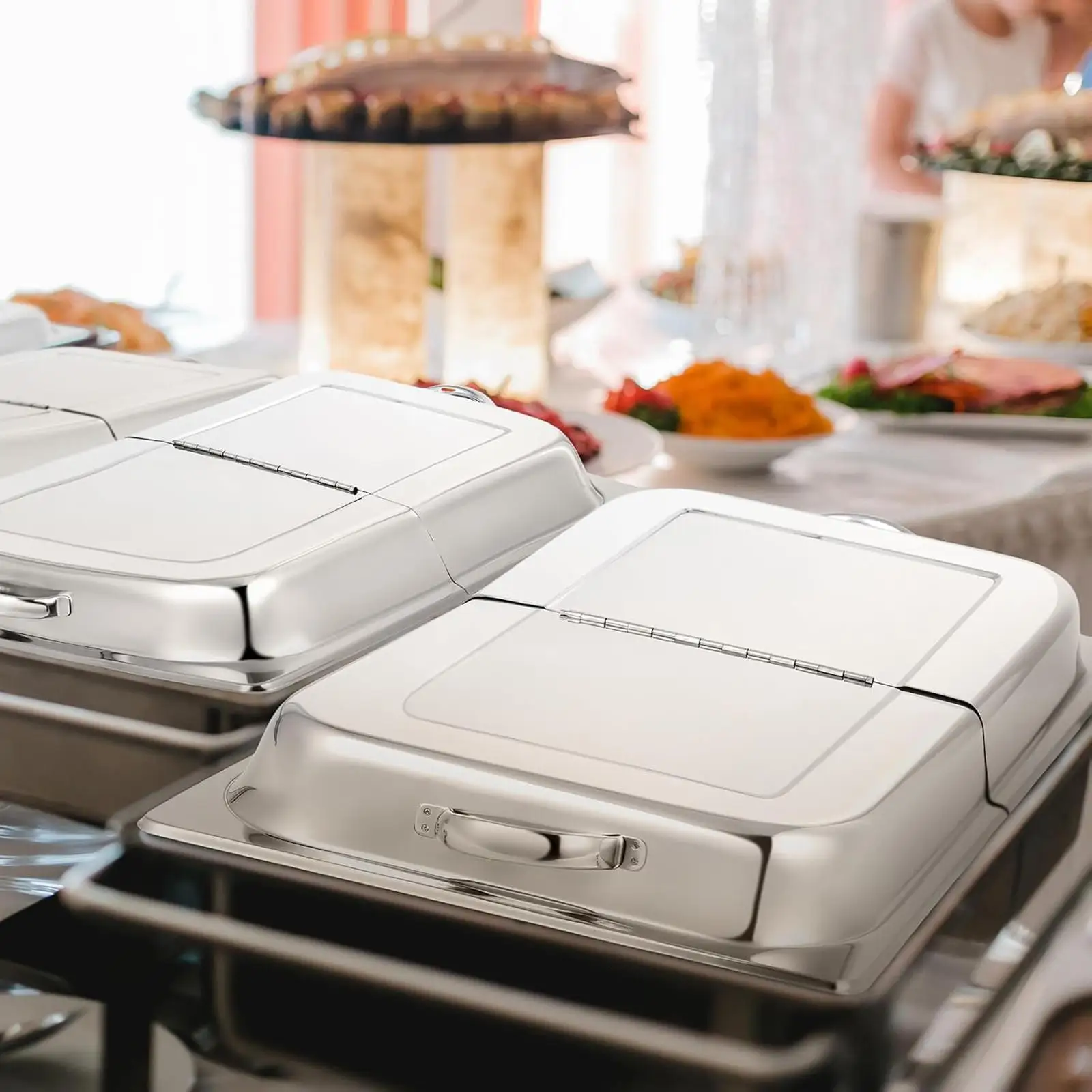 Stainless Steel Hinged Food Cover Efficient Operate Pan Dome Lid Basting Plate for Home Cooking
Stainless Steel Hinged Food Cover Efficient Operate Pan Dome Lid Basting Plate for Home Cooking