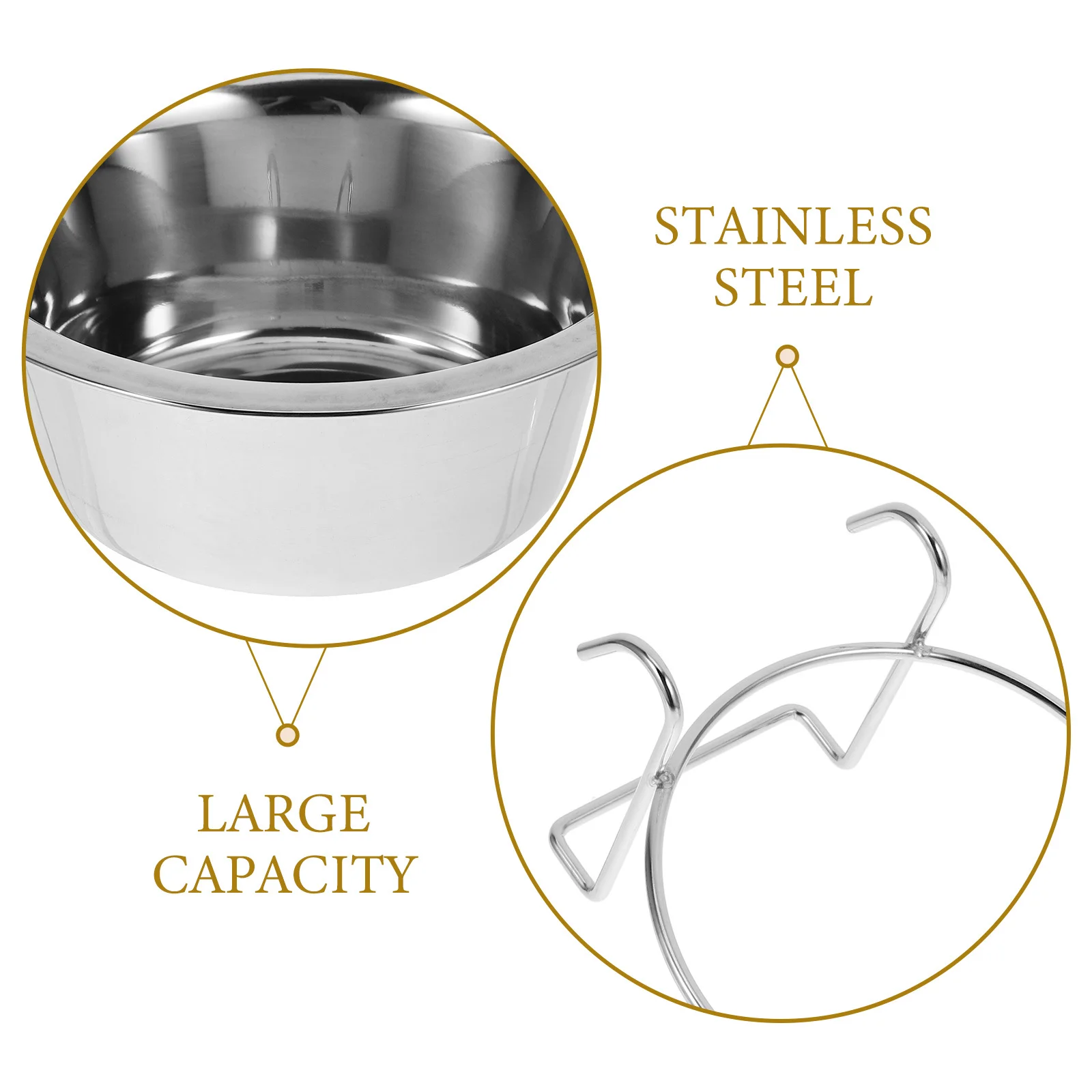 Dog Cat Bowl Stainless Steel Pet Feeder For Cage Stainless Steel Food Container Removable Wear-Resistant Pet Food Water
Dog Cat Bowl Stainless Steel Pet Feeder For Cage Stainless Steel Food Container Removable Wear-Resistant Pet Food Water
