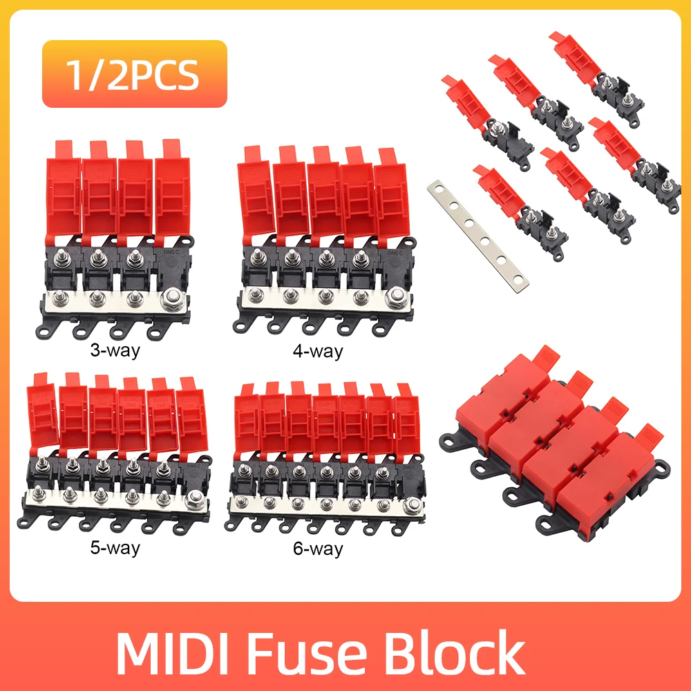 3/4/5/6 Way Multi-Pole Fuse Block 200A Bolt On Fuse Type Power Distribution Marine SUV BDFS MIDI Fuse Holder for RV Car Boat Bus
3/4/5/6 Way Multi-Pole Fuse Block 200A Bolt On Fuse Type Power Distribution Marine SUV BDFS MIDI Fuse Holder for RV Car Boat Bus
