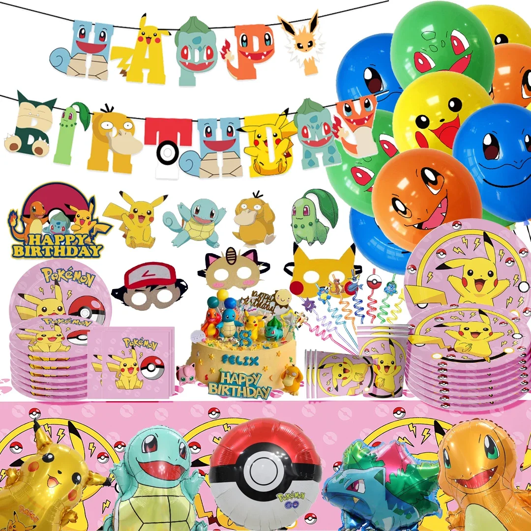 Милая обеденная посуда серии Pokemon для дня рождения, одноразовый баннер для торта, подвесной флаг, Пикачу
Милая обеденная посуда серии Pokemon для дня рождения, одноразовый баннер для торта, подвесной флаг, Пикачу
