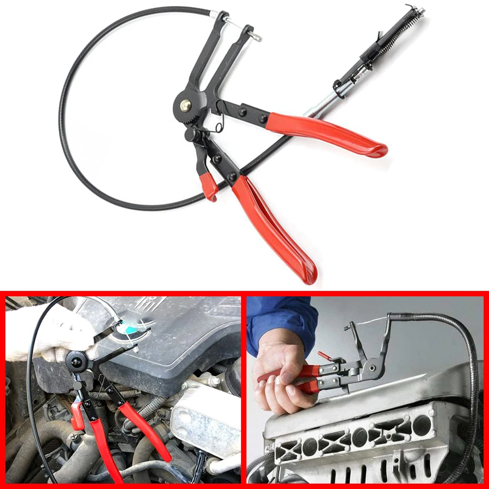 Auto Vehicle Tools Cable Type Flexible Wire Long Reach Hose Tube Clamp Pliers for Car Repairs Hose Clamp Removal Hand Tools
Auto Vehicle Tools Cable Type Flexible Wire Long Reach Hose Tube Clamp Pliers for Car Repairs Hose Clamp Removal Hand Tools