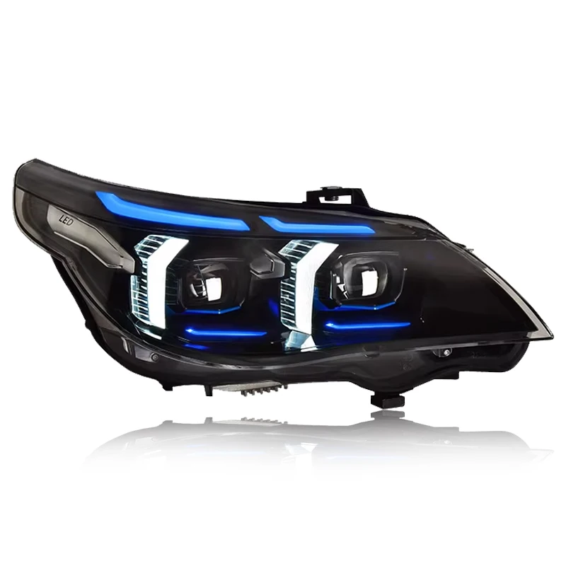 Автомобильные фары E60 Светодиодные фары Проектор Глазные светодиодные фары DRL Автомобильные аксессуары
Автомобильные фары E60 Светодиодные фары Проектор Глазные светодиодные фары DRL Автомобильные аксессуары