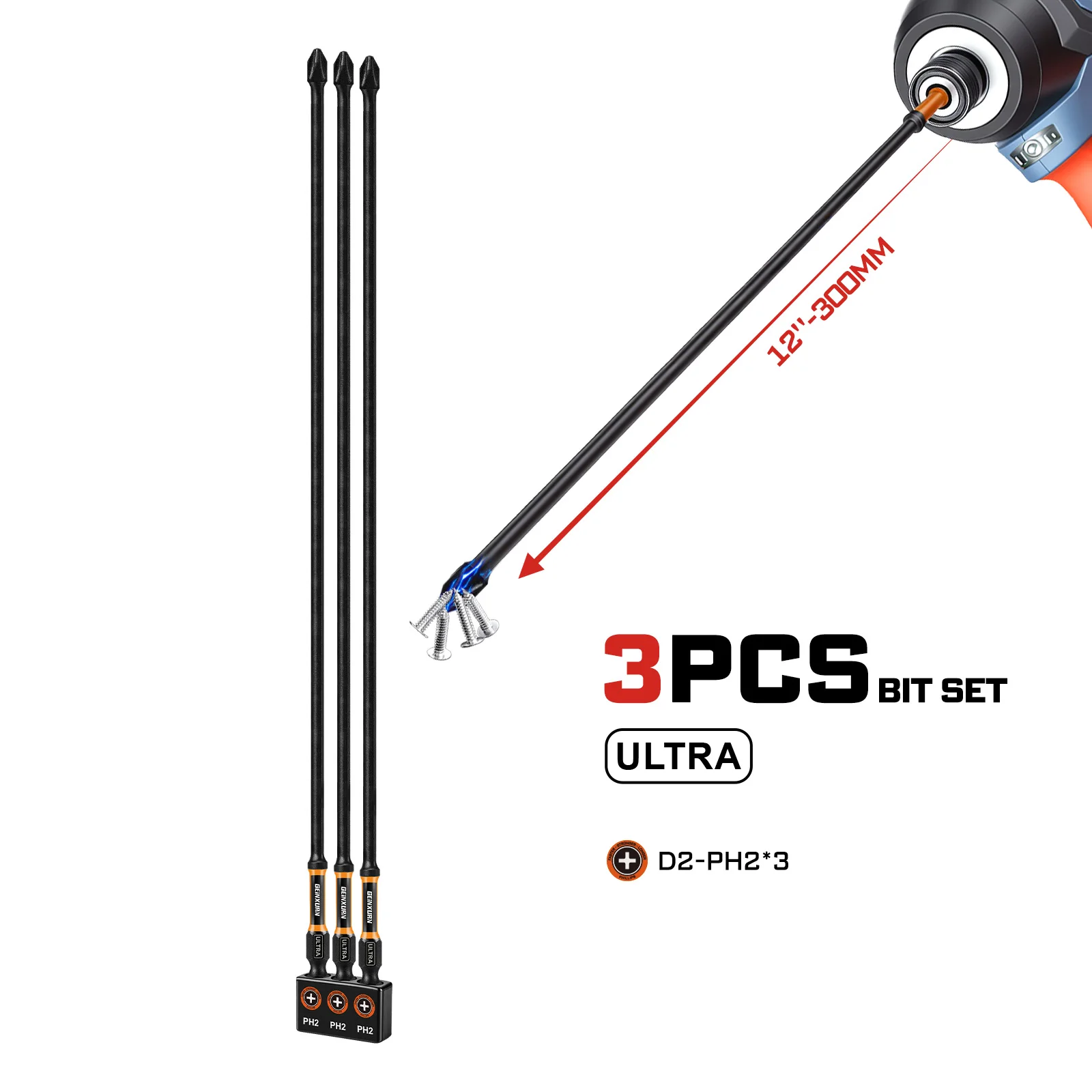 Набор отверточных насадок Geinxurn D2-PH2, 3/6 шт., 300 мм, высокопрочный, для домашних проектов и DIY
Набор отверточных насадок Geinxurn D2-PH2, 3/6 шт., 300 мм, высокопрочный, для домашних проектов и DIY