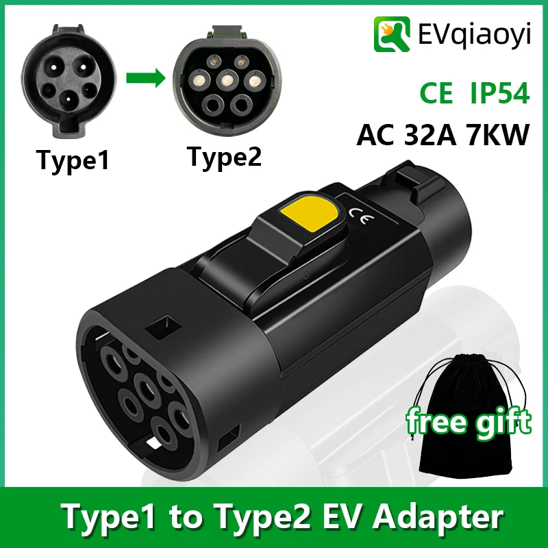 Адаптер EVqiaoyi Type1 на Type2 EV 32A 7KW от SAE J1772 Преобразователь зарядки Pile на Type2 EV для стандартных автомобилей ЕС
Адаптер EVqiaoyi Type1 на Type2 EV 32A 7KW от SAE J1772 Преобразователь зарядки Pile на Type2 EV для стандартных автомобилей ЕС