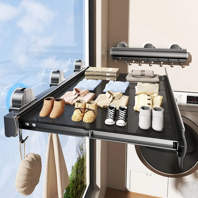 Double telescopic invisible clothesline balcony non-punching indoor wire rope clothesline telescopic folding drying artifact
Double telescopic invisible clothesline balcony non-punching indoor wire rope clothesline telescopic folding drying artifact