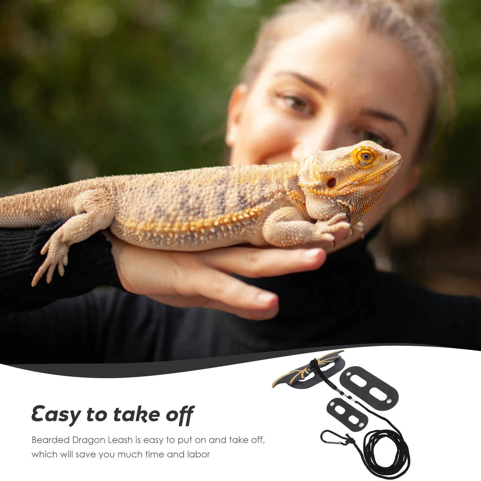 Lizard Leash Pet Traction Harness Adjustable Animal Gecko High Imitation Pu Bearded Dragon Reptile Walking
Lizard Leash Pet Traction Harness Adjustable Animal Gecko High Imitation Pu Bearded Dragon Reptile Walking