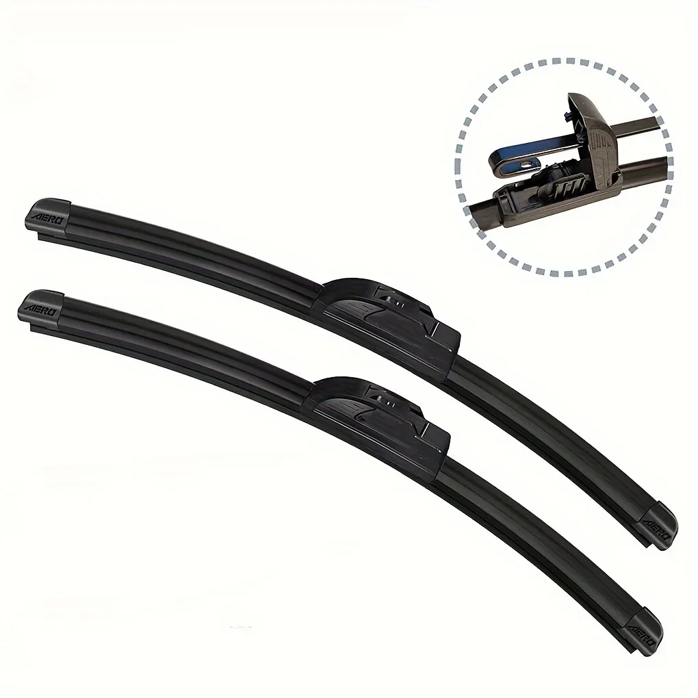 High-Quality OEM Bracketless Windshield Wiper Blades for 22'' and 22'' Inches - J-Hook Pair for All Season Use - Left and Right
High-Quality OEM Bracketless Windshield Wiper Blades for 22'' and 22'' Inches - J-Hook Pair for All Season Use - Left and Right