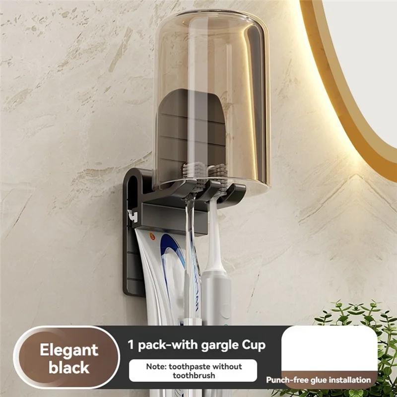 RALCA-Toothbrush Rack Punch-Free Bathroom Wall-Mounted Mouthwash Cup Holder Electric Toothbrush Rack
RALCA-Toothbrush Rack Punch-Free Bathroom Wall-Mounted Mouthwash Cup Holder Electric Toothbrush Rack