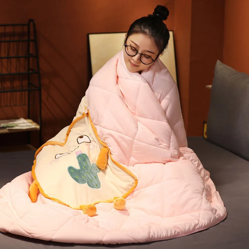 Portable 2 in 1 Pillow Blanket Plush Cartoon Pattern Nap Blanket Soft Square Car Cushion Sofa
Portable 2 in 1 Pillow Blanket Plush Cartoon Pattern Nap Blanket Soft Square Car Cushion Sofa