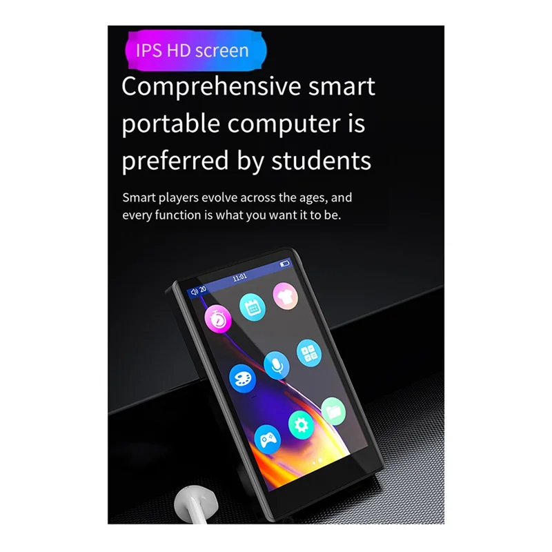 -A99Z MP4 Player Bluetooth 5.0 3.8Inch Full Touch Screen Supports FM Video Playback E-Book Reading Voice Recording 
-A99Z MP4 Player Bluetooth 5.0 3.8Inch Full Touch Screen Supports FM Video Playback E-Book Reading Voice Recording