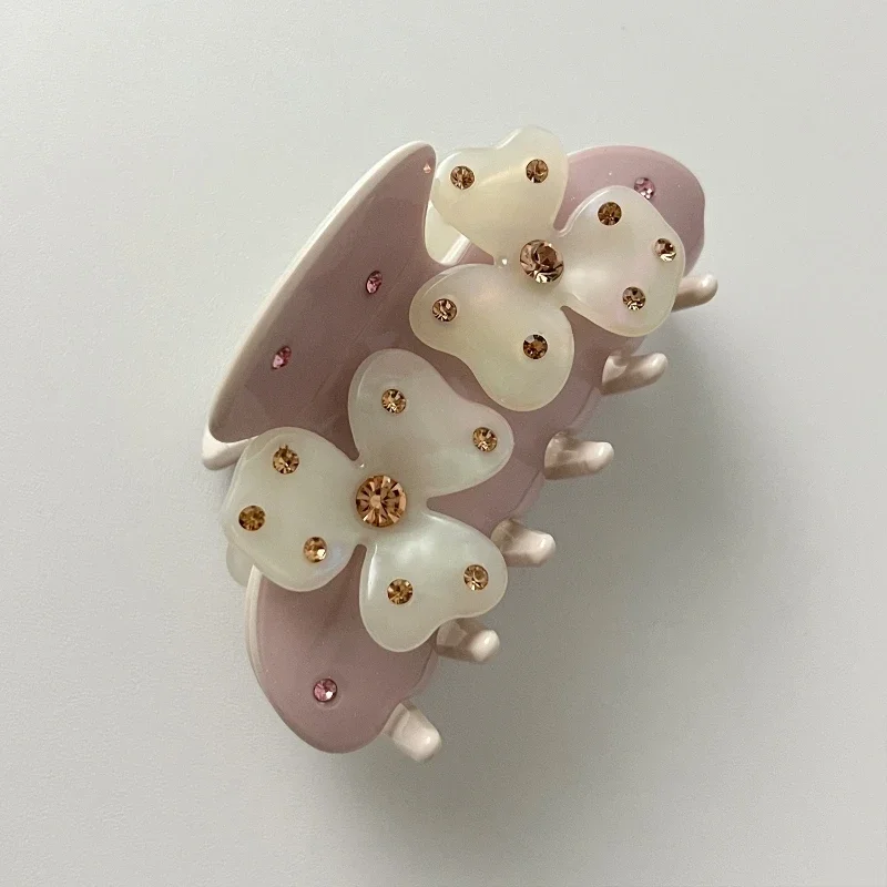 2025 New Sweet Flower Hair Claw Rhinestones Acetate Claw Clip Cream Color Crab Hair Clips Hair Accessories for Woman Girls
2025 New Sweet Flower Hair Claw Rhinestones Acetate Claw Clip Cream Color Crab Hair Clips Hair Accessories for Woman Girls