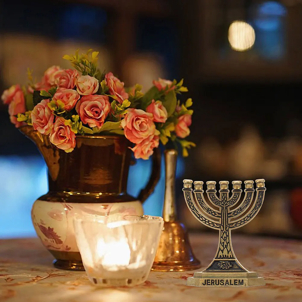 2pcs Seven-hole Holy Grail Candlesticks Golden Vintage Desktop Ornaments Tealight Holder Decorative Menorah Alloy
2pcs Seven-hole Holy Grail Candlesticks Golden Vintage Desktop Ornaments Tealight Holder Decorative Menorah Alloy