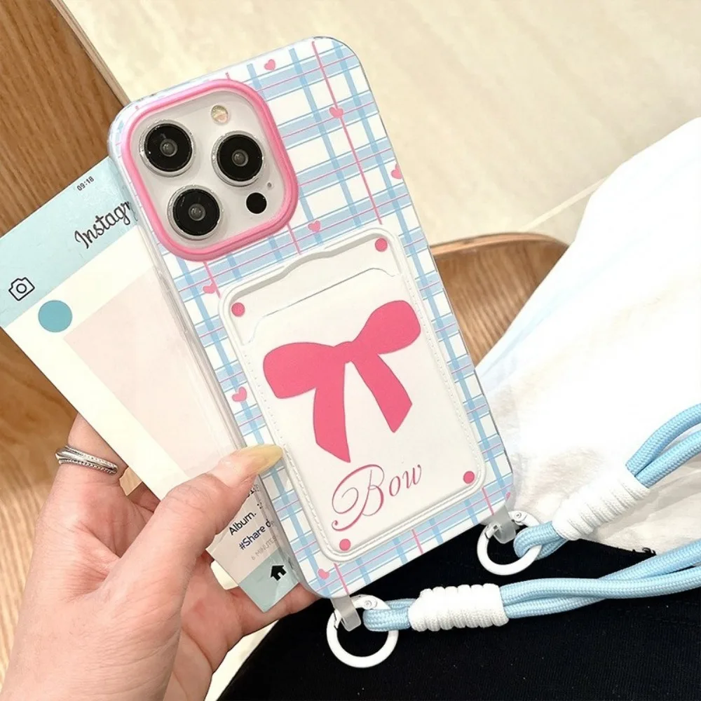 Ins Стильная милая сумка-карта с бантом, чехол для мобильного телефона для Iphone 16Promax 15Pro 14 Plus, клетчатый ремешок Love, защитный чехол от падения
Ins Стильная милая сумка-карта с бантом, чехол для мобильного телефона для Iphone 16Promax 15Pro 14 Plus, клетчатый ремешок Love, защитный чехол от падения