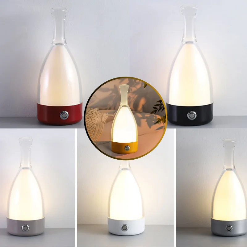 LED Bottle Lamp Head USB Charging Waterproof Night Light Glass lampshade Easy Installation Dimmable for Clubs Bars Decoration
LED Bottle Lamp Head USB Charging Waterproof Night Light Glass lampshade Easy Installation Dimmable for Clubs Bars Decoration
